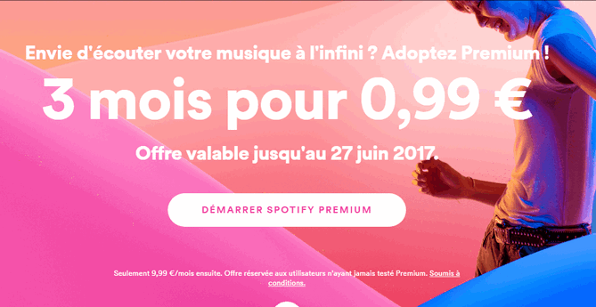 spotify premium 0 99 pour 3 mois spotify premium 0 99 pour 3 mois
