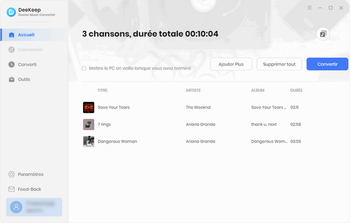 Téléchargez des chansons de Deezer en MP3