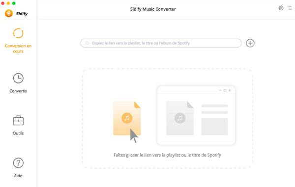 Interface de Spotify Music Converter pour Mac