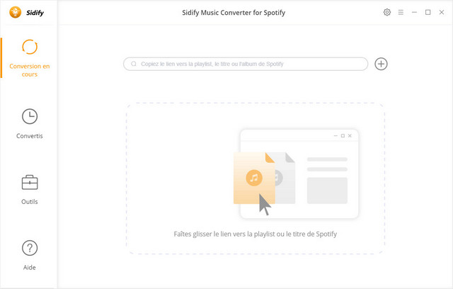 Interface principale de Spotify Music Converter pour Windows