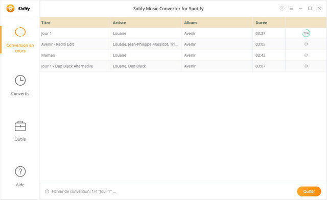 Convertir Spotify Music en MP3/AAC/WAV/FLAC