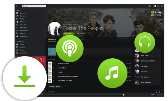 Convertissez Spotify avec haute qualité