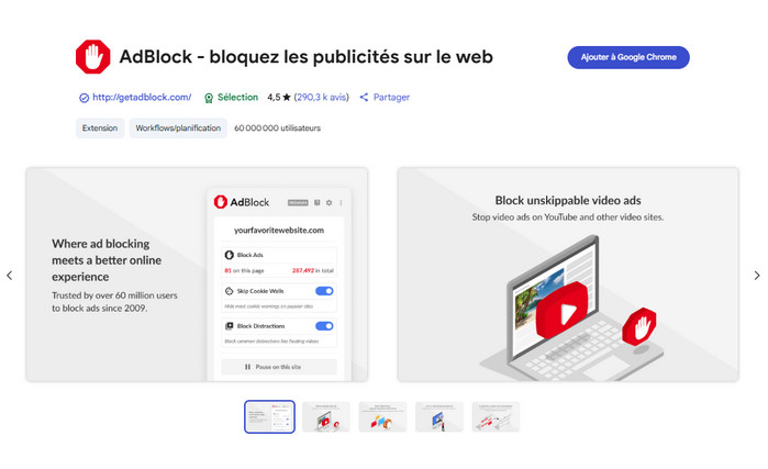 AdBlock - bloquez les publicités sur le web