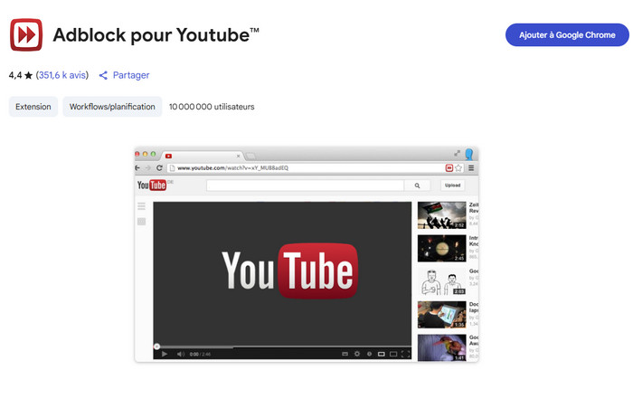 Adblock pour Youtube™