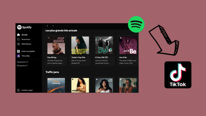 Ajoutez de la musique Spotify à TikTok