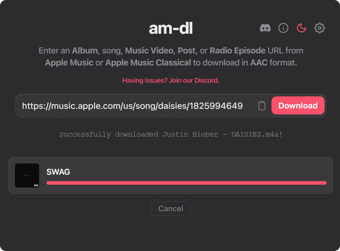 Analysez les liens d'Apple Music