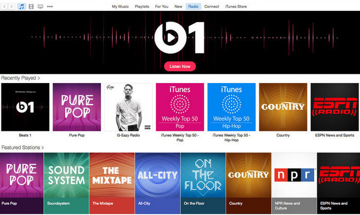 Radio Stations d'Apple Music