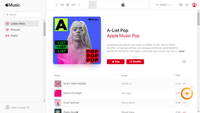 Accédez aux pistes, playlists, albums, podcasts, livres audio, etc. depuis Apple Music