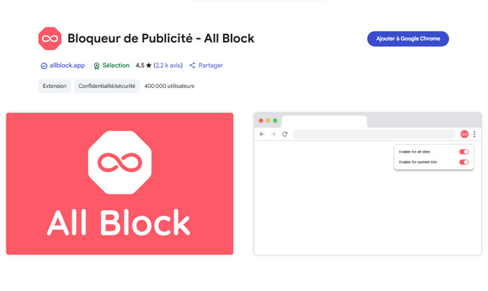 Bloqueur de Publicité - All Block