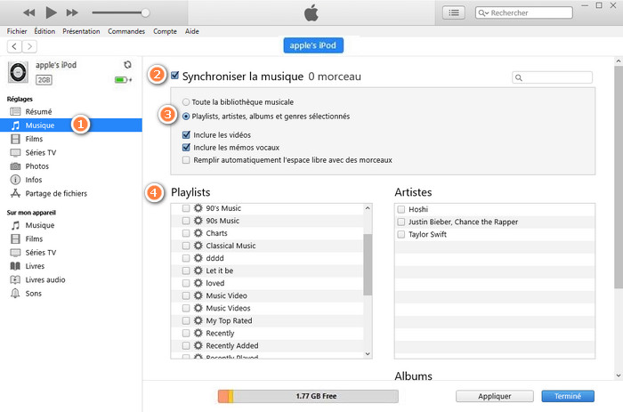 Synchronisez Deezer sur iPod