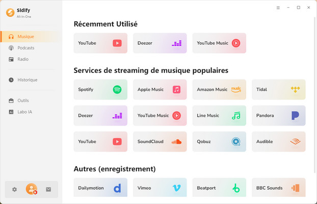 Extraire l'audio d'une vidéo YouTube avec Sidify All-In-One