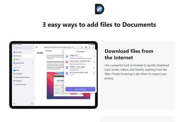 Extraire de la musique de vidéos YouTube avec Documents by Readdle