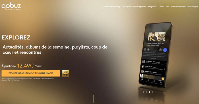 Qobuz : Accès illimité au streaming et à la musique en haute résolution