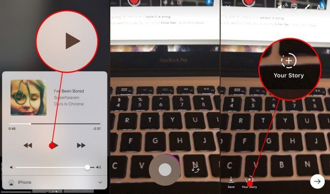 Ajoutez de la musique Spotify à Votre Story Instagram via Instagram