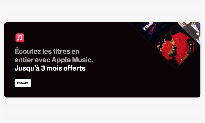 Profitez d'un essai gratuit de 3 mois d'Apple Music avec Shazam