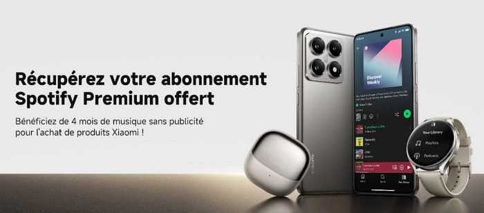 Bénéficiez de Spotify 3 mois gratuits grâce à Xiaomi