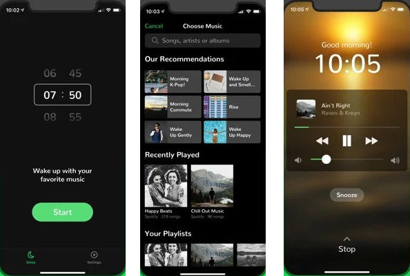 Définissez les pistes Spotify comme sonnerie alarme Android avec Music Alarm Clock