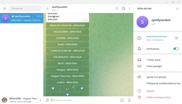 @spotifysavealotbot : spotifysavebot