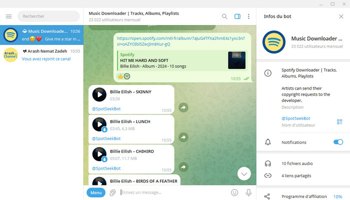 @SpotSeekBot : Music Downloader