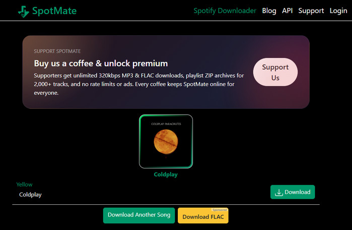 Télécharger des chansons Spotify avec SpotMate