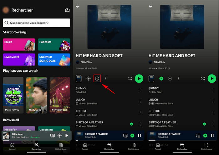 Téléchargez de la musique Spotify sur votre téléphone