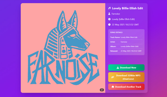 Téléchargez le morceau Bandcamp