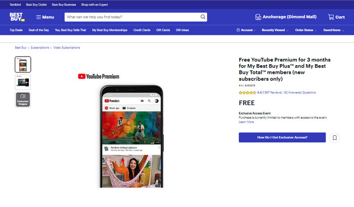 Obtenez YouTube Premium gratuitement pour les membres Best Buy