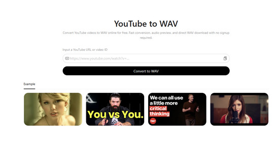 YouTube to WAV : Convertisseur YouTube en WAV