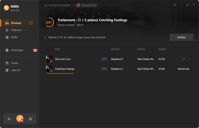Téléchargez la playlist SoundCloud