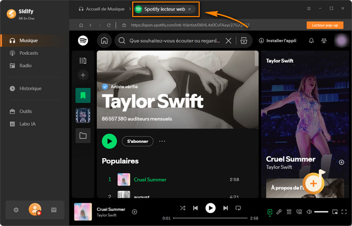 Mode Webplayer