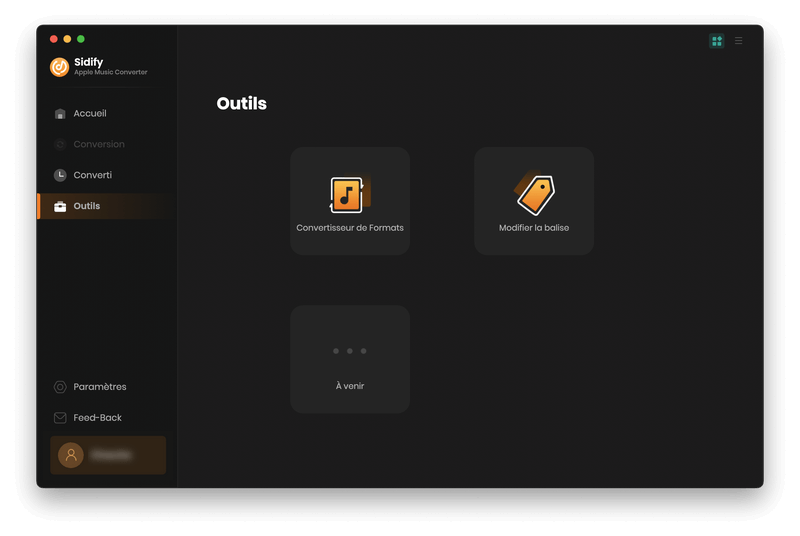 Outils pour Apple Music Converter Mac