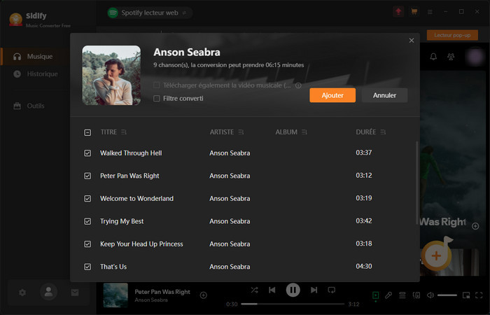 Ajoutez une chanson ou une playlist Spotify