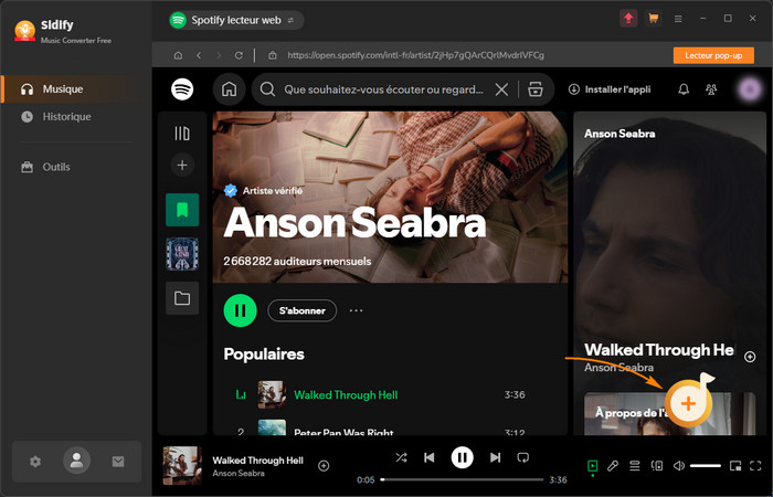 Spotify lecteur web