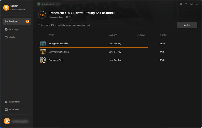 Convertissez des chansons en format WAV