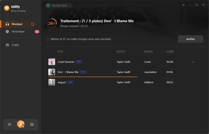 Convertissez vos morceaux Spotify en MP3